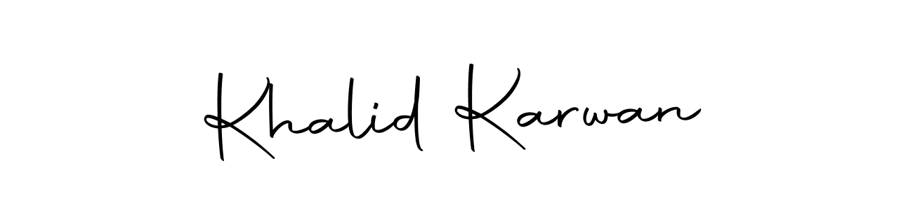 Also we have Khalid Karwan name is the best signature style. Create professional handwritten signature collection using Autography-DOLnW autograph style. Khalid Karwan signature style 10 images and pictures png