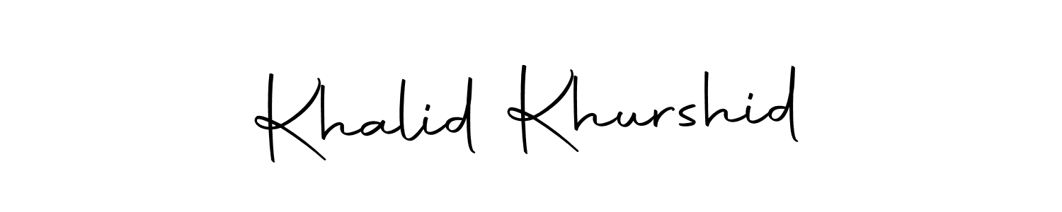 Make a short Khalid Khurshid signature style. Manage your documents anywhere anytime using Autography-DOLnW. Create and add eSignatures, submit forms, share and send files easily. Khalid Khurshid signature style 10 images and pictures png