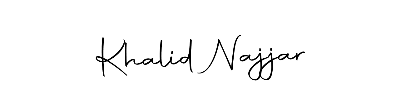 It looks lik you need a new signature style for name Khalid Najjar. Design unique handwritten (Autography-DOLnW) signature with our free signature maker in just a few clicks. Khalid Najjar signature style 10 images and pictures png