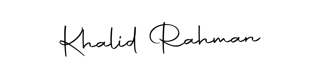 Also we have Khalid Rahman name is the best signature style. Create professional handwritten signature collection using Autography-DOLnW autograph style. Khalid Rahman signature style 10 images and pictures png