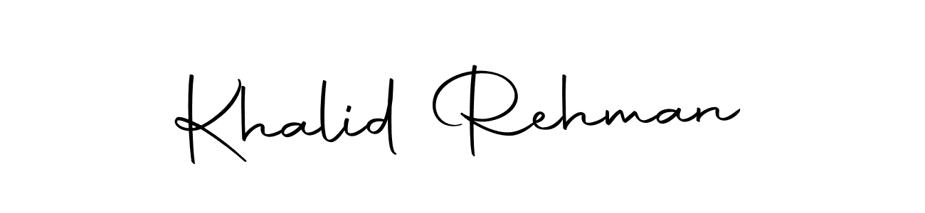 Autography-DOLnW is a professional signature style that is perfect for those who want to add a touch of class to their signature. It is also a great choice for those who want to make their signature more unique. Get Khalid Rehman name to fancy signature for free. Khalid Rehman signature style 10 images and pictures png