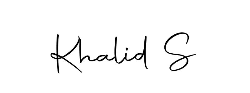 Autography-DOLnW is a professional signature style that is perfect for those who want to add a touch of class to their signature. It is also a great choice for those who want to make their signature more unique. Get Khalid S name to fancy signature for free. Khalid S signature style 10 images and pictures png