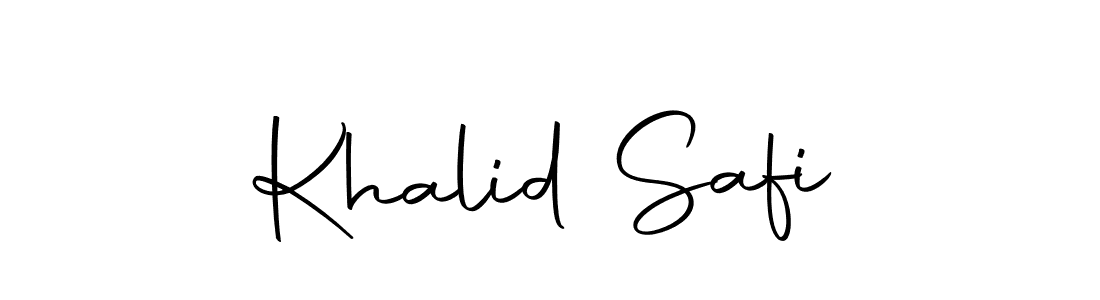 Create a beautiful signature design for name Khalid Safi. With this signature (Autography-DOLnW) fonts, you can make a handwritten signature for free. Khalid Safi signature style 10 images and pictures png