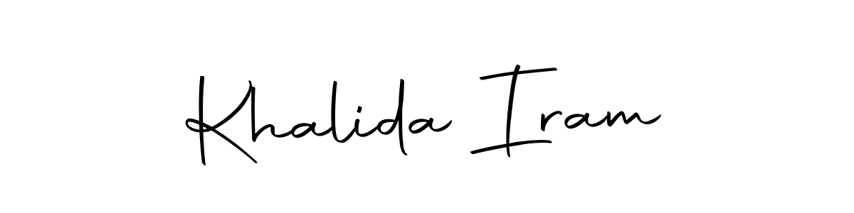 Here are the top 10 professional signature styles for the name Khalida Iram. These are the best autograph styles you can use for your name. Khalida Iram signature style 10 images and pictures png