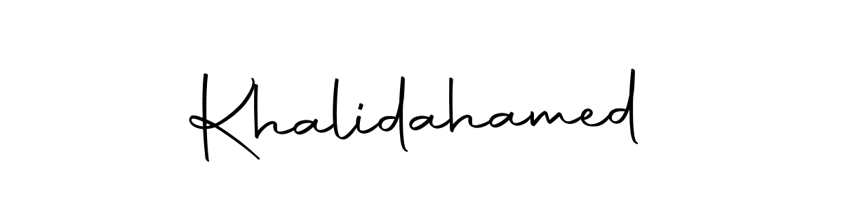 if you are searching for the best signature style for your name Khalidahamed. so please give up your signature search. here we have designed multiple signature styles  using Autography-DOLnW. Khalidahamed signature style 10 images and pictures png