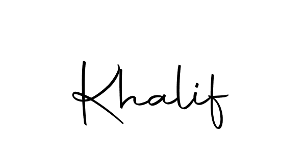if you are searching for the best signature style for your name Khalif. so please give up your signature search. here we have designed multiple signature styles  using Autography-DOLnW. Khalif signature style 10 images and pictures png