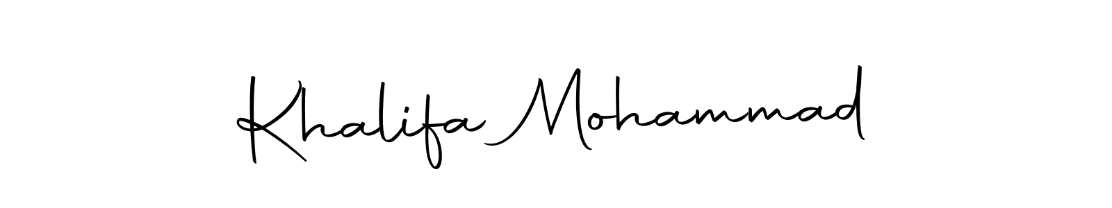 The best way (Autography-DOLnW) to make a short signature is to pick only two or three words in your name. The name Khalifa Mohammad include a total of six letters. For converting this name. Khalifa Mohammad signature style 10 images and pictures png