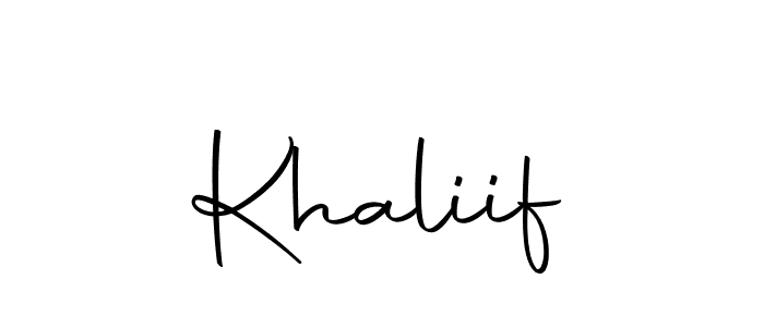 Also we have Khaliif name is the best signature style. Create professional handwritten signature collection using Autography-DOLnW autograph style. Khaliif signature style 10 images and pictures png