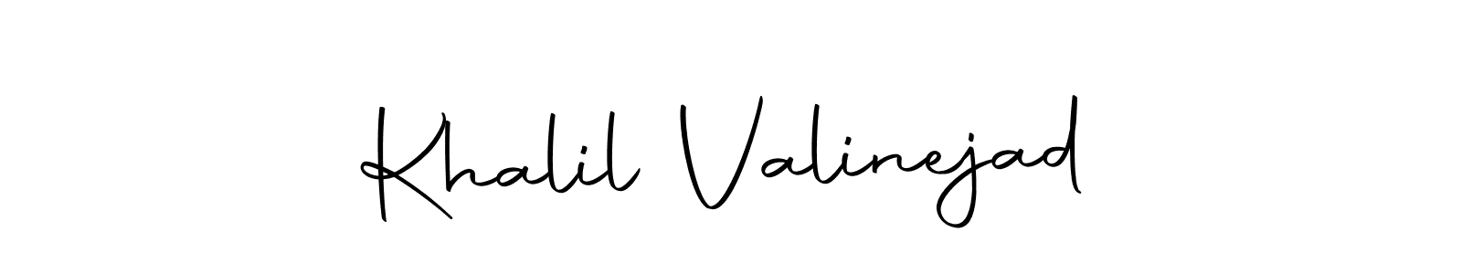 The best way (Autography-DOLnW) to make a short signature is to pick only two or three words in your name. The name Khalil Valinejad include a total of six letters. For converting this name. Khalil Valinejad signature style 10 images and pictures png