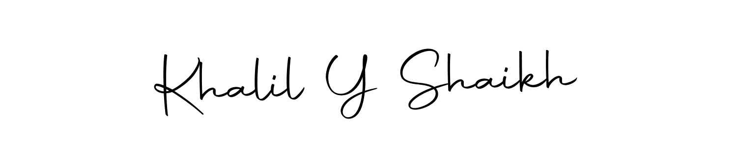 Also we have Khalil Y Shaikh name is the best signature style. Create professional handwritten signature collection using Autography-DOLnW autograph style. Khalil Y Shaikh signature style 10 images and pictures png