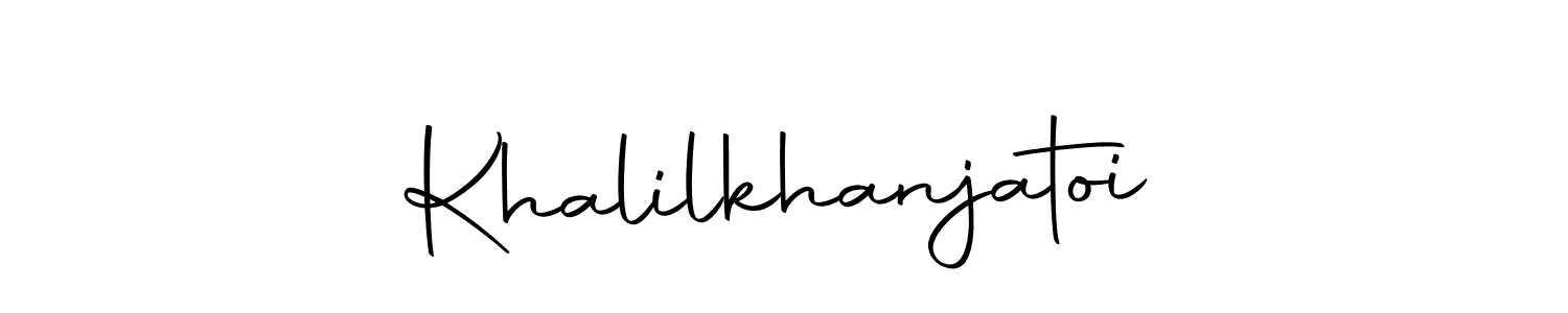 Create a beautiful signature design for name Khalilkhanjatoi. With this signature (Autography-DOLnW) fonts, you can make a handwritten signature for free. Khalilkhanjatoi signature style 10 images and pictures png