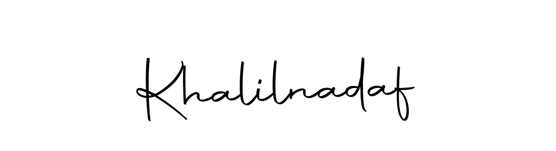 Design your own signature with our free online signature maker. With this signature software, you can create a handwritten (Autography-DOLnW) signature for name Khalilnadaf. Khalilnadaf signature style 10 images and pictures png