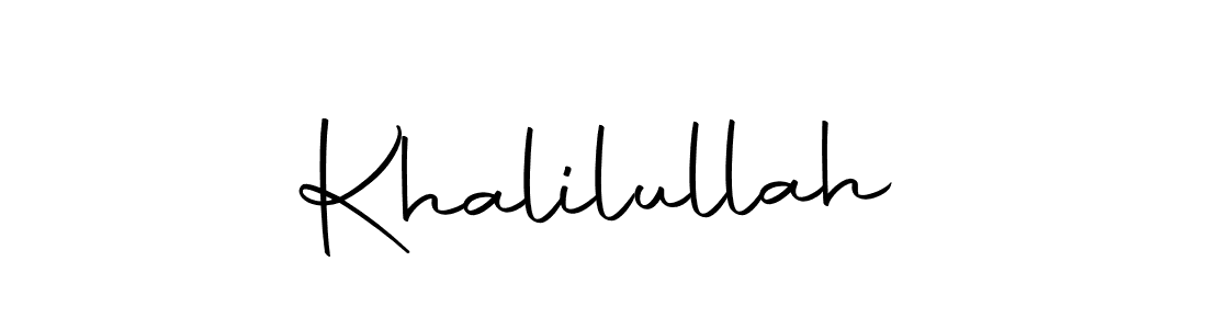 Here are the top 10 professional signature styles for the name Khalilullah. These are the best autograph styles you can use for your name. Khalilullah signature style 10 images and pictures png