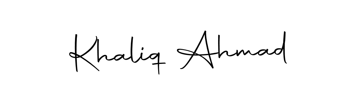 if you are searching for the best signature style for your name Khaliq Ahmad. so please give up your signature search. here we have designed multiple signature styles  using Autography-DOLnW. Khaliq Ahmad signature style 10 images and pictures png