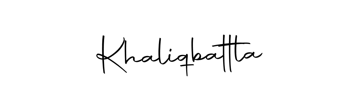 Use a signature maker to create a handwritten signature online. With this signature software, you can design (Autography-DOLnW) your own signature for name Khaliqbattla. Khaliqbattla signature style 10 images and pictures png