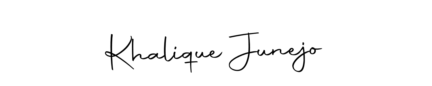 How to make Khalique Junejo signature? Autography-DOLnW is a professional autograph style. Create handwritten signature for Khalique Junejo name. Khalique Junejo signature style 10 images and pictures png