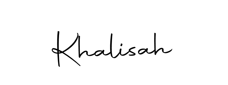 if you are searching for the best signature style for your name Khalisah. so please give up your signature search. here we have designed multiple signature styles  using Autography-DOLnW. Khalisah signature style 10 images and pictures png