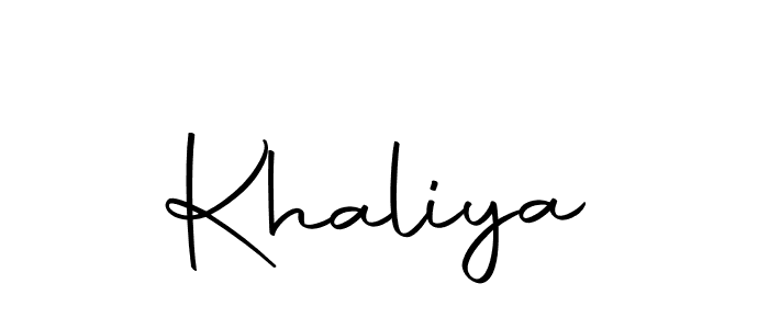 Also we have Khaliya name is the best signature style. Create professional handwritten signature collection using Autography-DOLnW autograph style. Khaliya signature style 10 images and pictures png