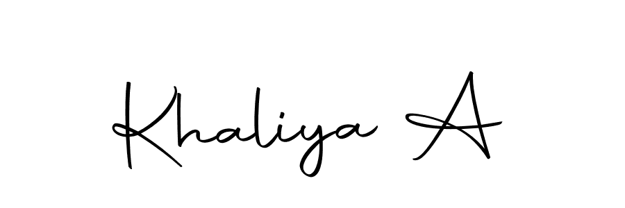 It looks lik you need a new signature style for name Khaliya A. Design unique handwritten (Autography-DOLnW) signature with our free signature maker in just a few clicks. Khaliya A signature style 10 images and pictures png