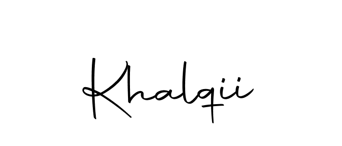 How to make Khalqii signature? Autography-DOLnW is a professional autograph style. Create handwritten signature for Khalqii name. Khalqii signature style 10 images and pictures png