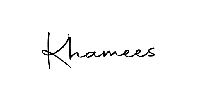 You should practise on your own different ways (Autography-DOLnW) to write your name (Khamees) in signature. don't let someone else do it for you. Khamees signature style 10 images and pictures png