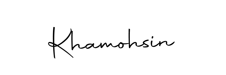 Here are the top 10 professional signature styles for the name Khamohsin. These are the best autograph styles you can use for your name. Khamohsin signature style 10 images and pictures png