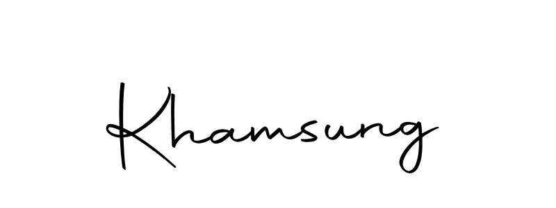 if you are searching for the best signature style for your name Khamsung. so please give up your signature search. here we have designed multiple signature styles  using Autography-DOLnW. Khamsung signature style 10 images and pictures png