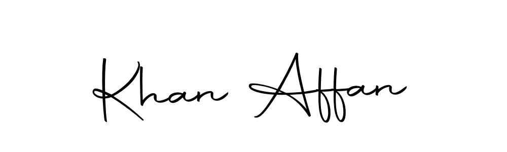 The best way (Autography-DOLnW) to make a short signature is to pick only two or three words in your name. The name Khan Affan include a total of six letters. For converting this name. Khan Affan signature style 10 images and pictures png