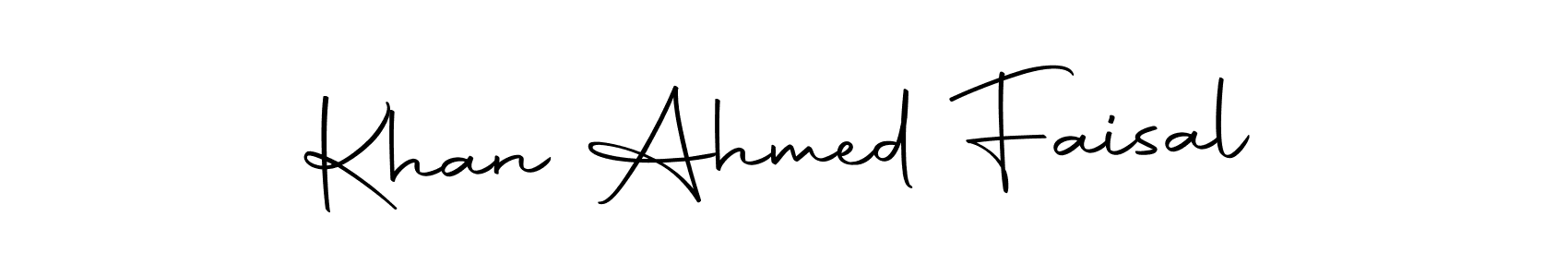 Make a beautiful signature design for name Khan Ahmed Faisal. Use this online signature maker to create a handwritten signature for free. Khan Ahmed Faisal signature style 10 images and pictures png