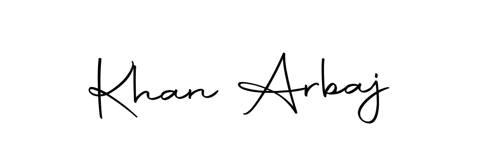 Also we have Khan Arbaj name is the best signature style. Create professional handwritten signature collection using Autography-DOLnW autograph style. Khan Arbaj signature style 10 images and pictures png