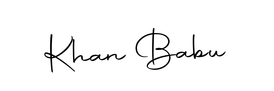 How to make Khan Babu signature? Autography-DOLnW is a professional autograph style. Create handwritten signature for Khan Babu name. Khan Babu signature style 10 images and pictures png