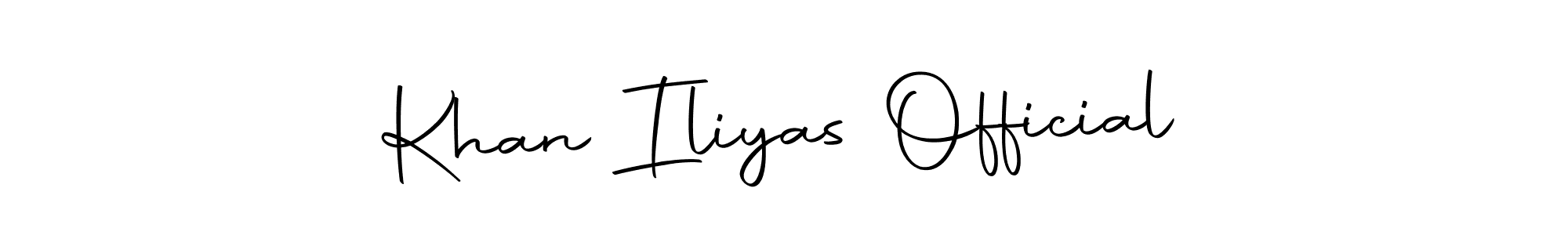 Make a beautiful signature design for name Khan Iliyas Official. With this signature (Autography-DOLnW) style, you can create a handwritten signature for free. Khan Iliyas Official signature style 10 images and pictures png