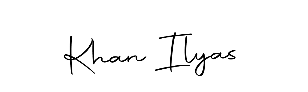 You should practise on your own different ways (Autography-DOLnW) to write your name (Khan Ilyas) in signature. don't let someone else do it for you. Khan Ilyas signature style 10 images and pictures png