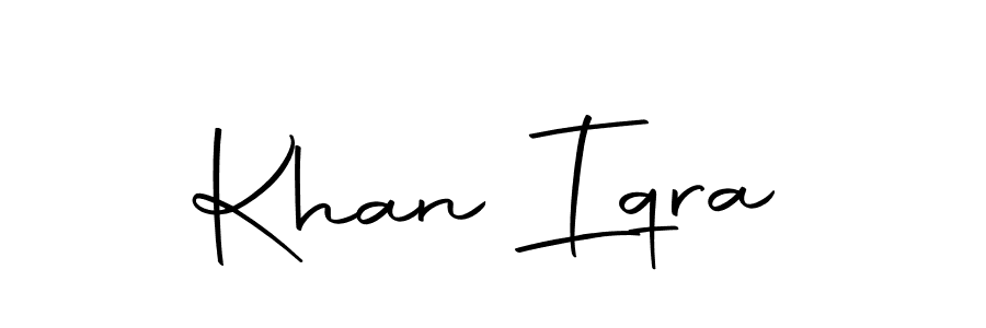 The best way (Autography-DOLnW) to make a short signature is to pick only two or three words in your name. The name Khan Iqra include a total of six letters. For converting this name. Khan Iqra signature style 10 images and pictures png