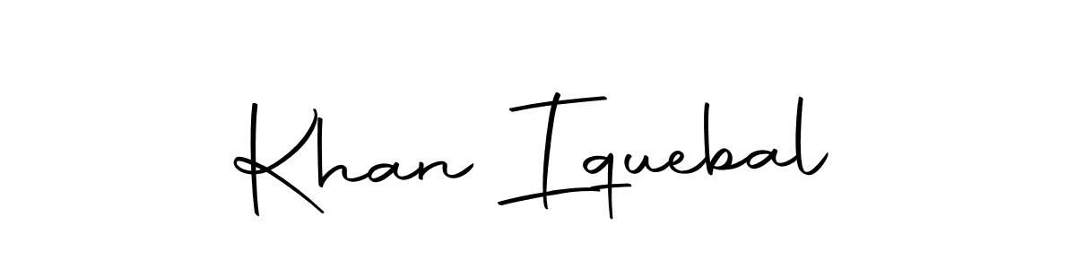 Make a beautiful signature design for name Khan Iquebal. With this signature (Autography-DOLnW) style, you can create a handwritten signature for free. Khan Iquebal signature style 10 images and pictures png