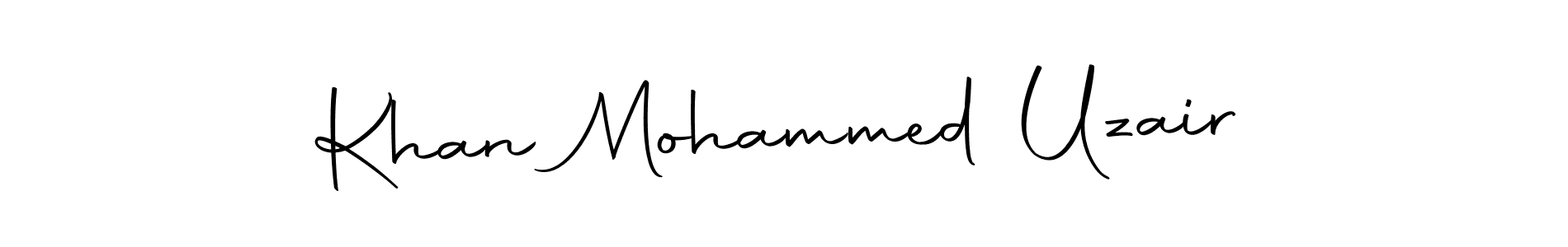 Make a beautiful signature design for name Khan Mohammed Uzair. Use this online signature maker to create a handwritten signature for free. Khan Mohammed Uzair signature style 10 images and pictures png