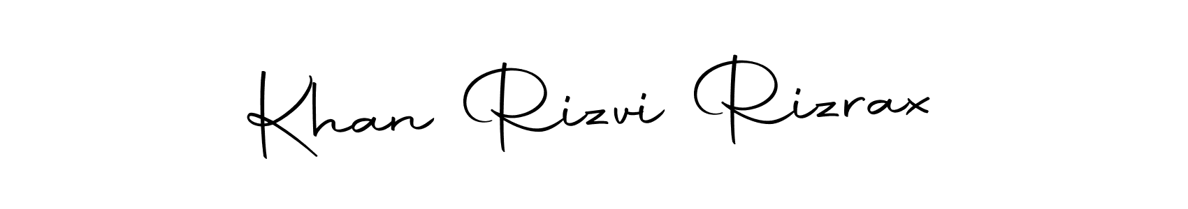 Use a signature maker to create a handwritten signature online. With this signature software, you can design (Autography-DOLnW) your own signature for name Khan Rizvi Rizrax. Khan Rizvi Rizrax signature style 10 images and pictures png
