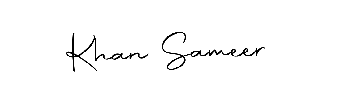 Make a beautiful signature design for name Khan Sameer. With this signature (Autography-DOLnW) style, you can create a handwritten signature for free. Khan Sameer signature style 10 images and pictures png