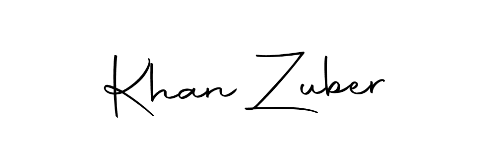 Here are the top 10 professional signature styles for the name Khan Zuber. These are the best autograph styles you can use for your name. Khan Zuber signature style 10 images and pictures png