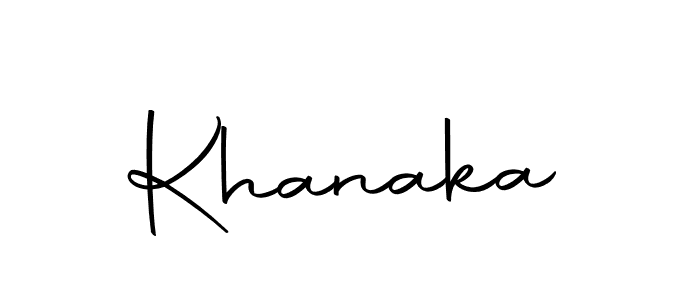 Design your own signature with our free online signature maker. With this signature software, you can create a handwritten (Autography-DOLnW) signature for name Khanaka. Khanaka signature style 10 images and pictures png