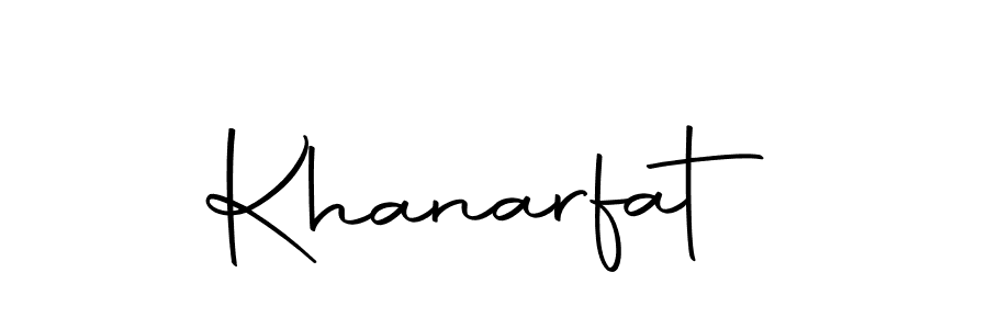Make a beautiful signature design for name Khanarfat. Use this online signature maker to create a handwritten signature for free. Khanarfat signature style 10 images and pictures png