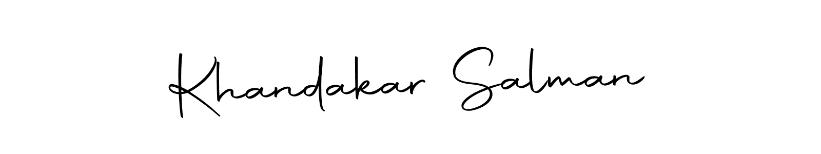 Make a short Khandakar Salman signature style. Manage your documents anywhere anytime using Autography-DOLnW. Create and add eSignatures, submit forms, share and send files easily. Khandakar Salman signature style 10 images and pictures png