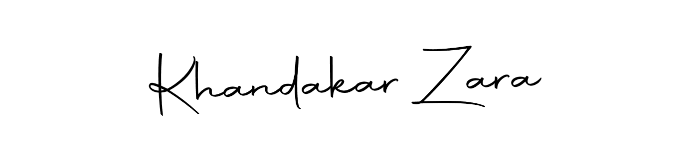 You can use this online signature creator to create a handwritten signature for the name Khandakar Zara. This is the best online autograph maker. Khandakar Zara signature style 10 images and pictures png