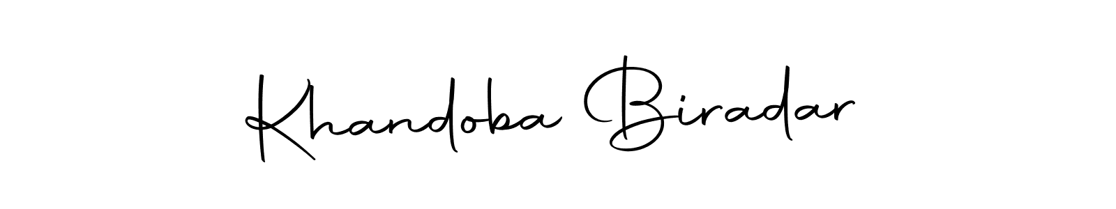 How to make Khandoba Biradar signature? Autography-DOLnW is a professional autograph style. Create handwritten signature for Khandoba Biradar name. Khandoba Biradar signature style 10 images and pictures png