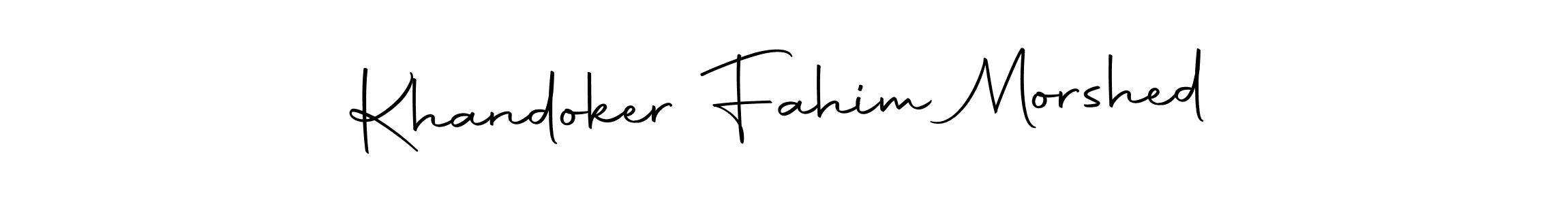 Similarly Autography-DOLnW is the best handwritten signature design. Signature creator online .You can use it as an online autograph creator for name Khandoker Fahim Morshed. Khandoker Fahim Morshed signature style 10 images and pictures png