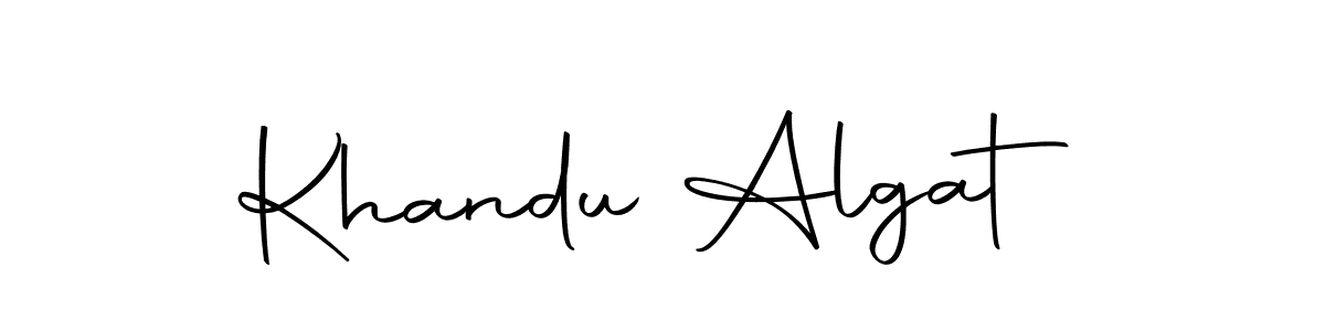 You should practise on your own different ways (Autography-DOLnW) to write your name (Khandu Algat) in signature. don't let someone else do it for you. Khandu Algat signature style 10 images and pictures png