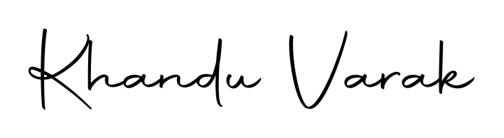 Create an unforgettable impression when signing with Khandu Varak name styled in Autography-DOLnW typography. 100% free online generator. Khandu Varak signature style 10 images and pictures png