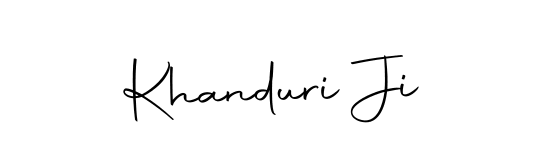 Make a beautiful signature design for name Khanduri Ji. Use this online signature maker to create a handwritten signature for free. Khanduri Ji signature style 10 images and pictures png