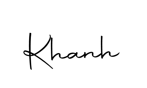 Create a beautiful signature design for name Khanh. With this signature (Autography-DOLnW) fonts, you can make a handwritten signature for free. Khanh signature style 10 images and pictures png