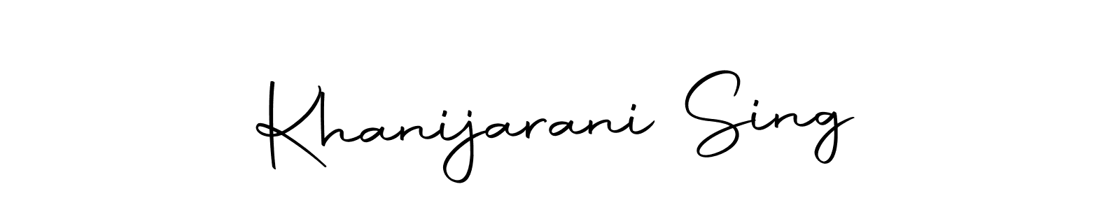 Make a beautiful signature design for name Khanijarani Sing. With this signature (Autography-DOLnW) style, you can create a handwritten signature for free. Khanijarani Sing signature style 10 images and pictures png